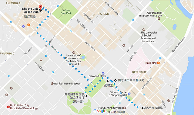 胡志明步行地圖