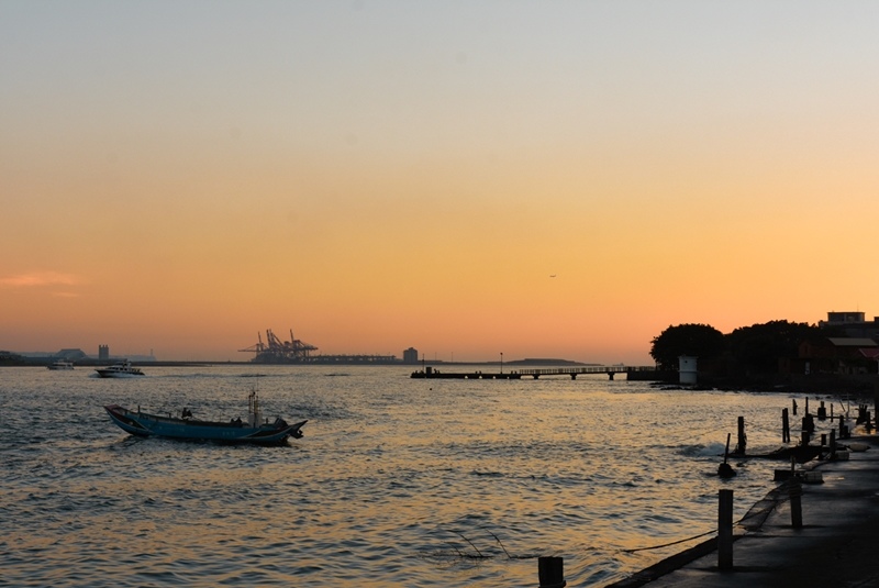 淡水海關碼頭夕陽