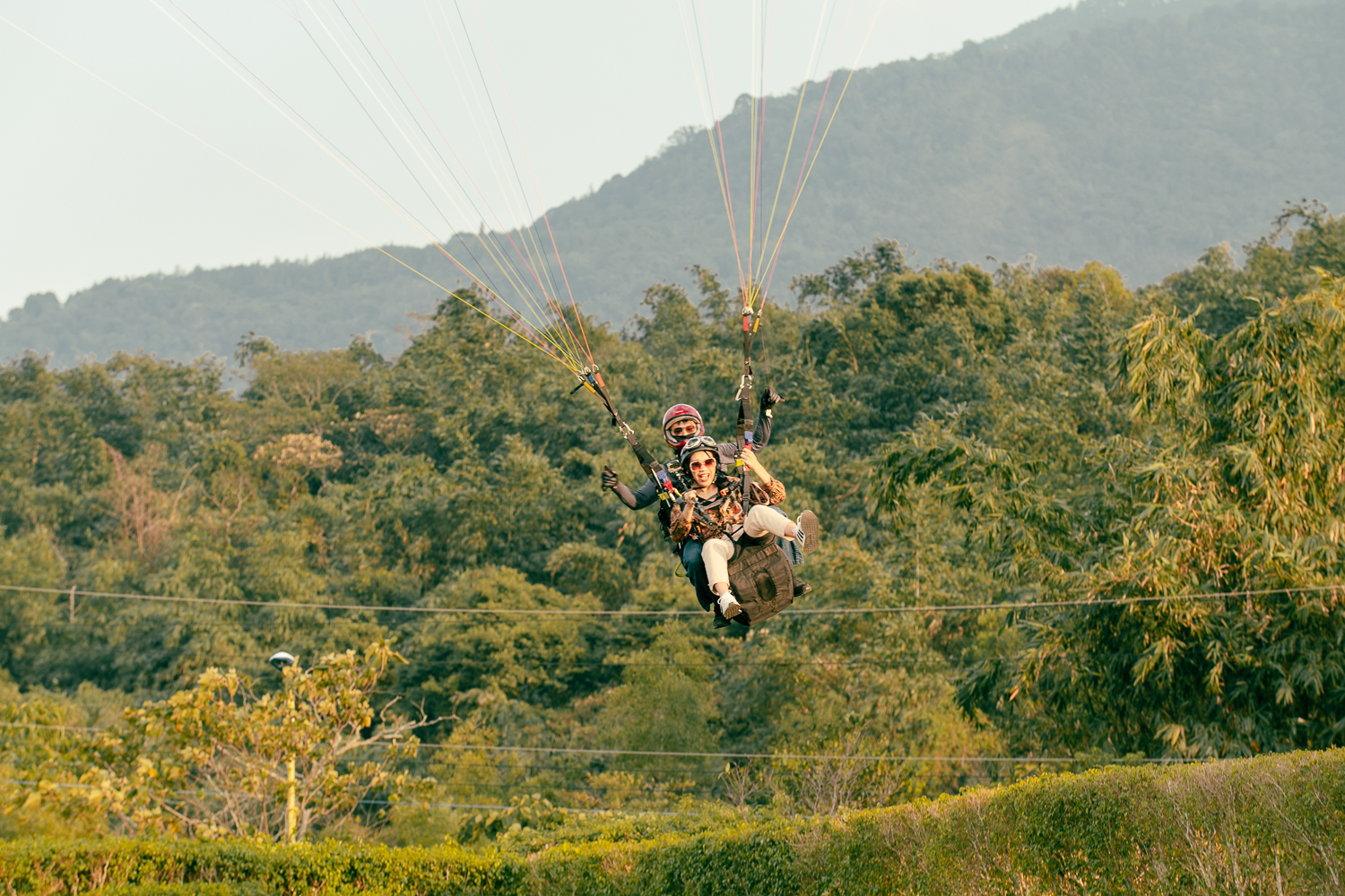 虎嘯山莊飛行傘體驗